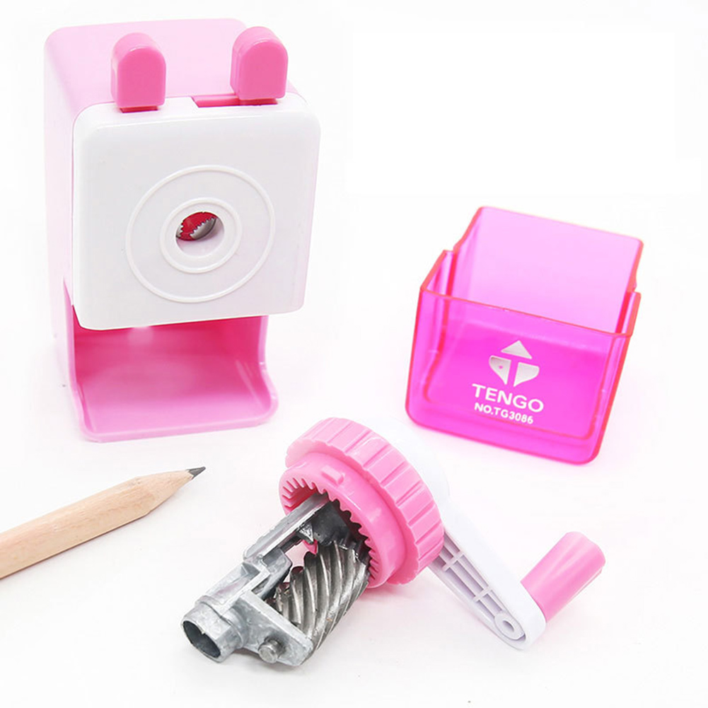 Cartoon Hand Crank Mechanical Pencil Sharpener Kids Student School Stationery Children's Learning Stationery Pencil Sharpener