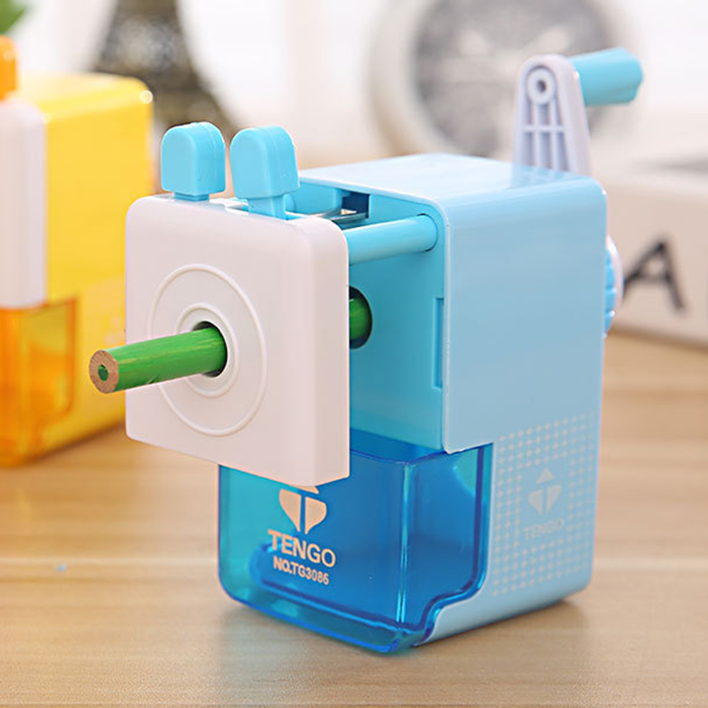 Cartoon Hand Crank Mechanical Pencil Sharpener Kids Student School Stationery Children's Learning Stationery Pencil Sharpener