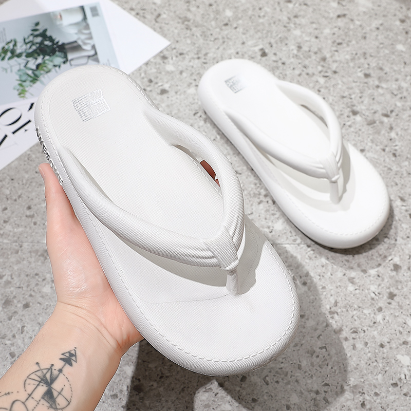 Men's Slippers Thick Platform Flip-Flop Thong Sandals Summer Soft Bathroom Slippers Slides Outdoor Indoor Shoes Women