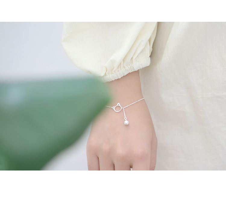 2pcs 925 Sterling Silver Jewelry Female Simple Geometric High Quality Popular Bracelet Anklet Ladies Valentine's Day Gift