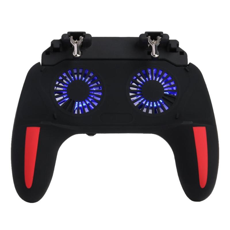 Gaming Accessories Handheld Grip Game Controller Joystick Gamepad For Pubg Trigger Dual Cooling Fan Game Cooler For Phones
