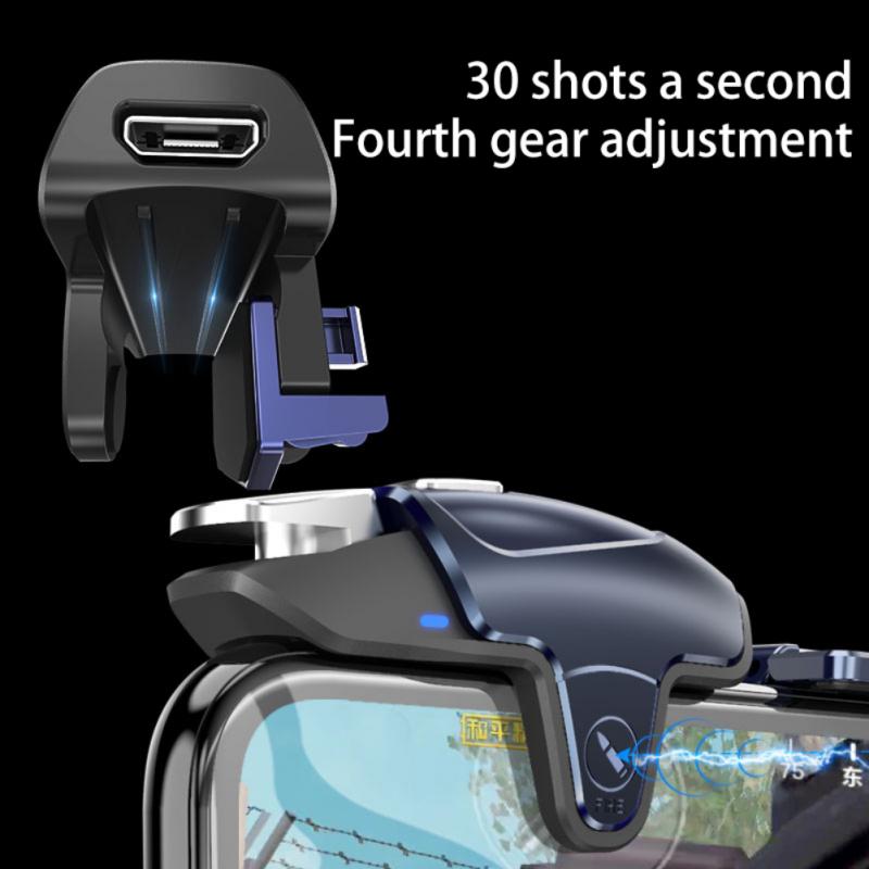 Game Controller Auto High Frequency Click Mobile Trigger For PUBG Gaming Joysticks For Android IOS Phone