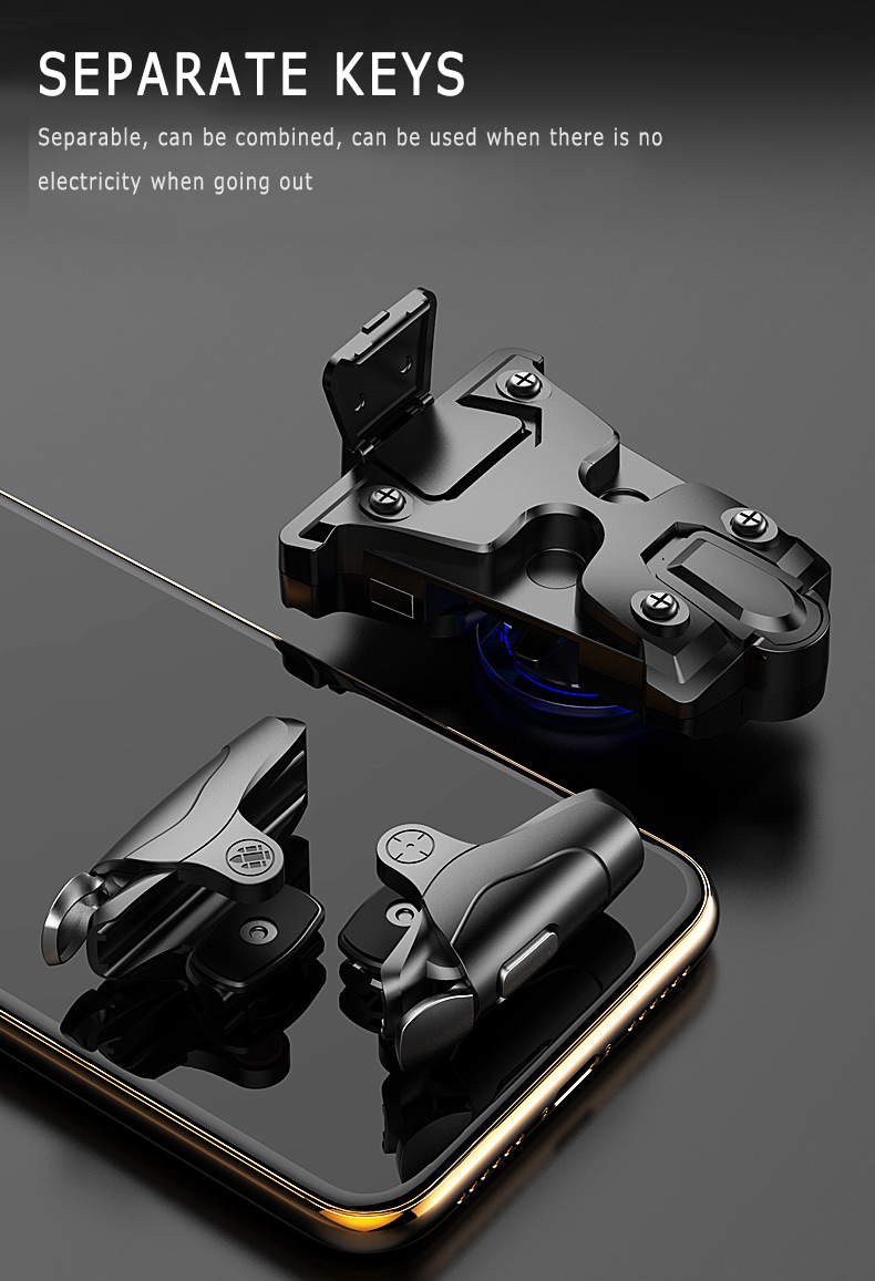 For PUBG Gamepad Mobile Controller Game Shooter Trigger Button For IPhone Android SmartPhone Gamepad Joystick Continuous Fire