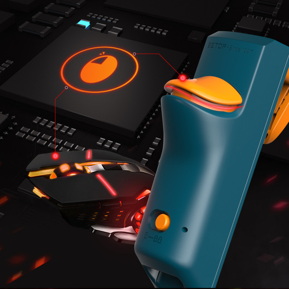 for PUBG Mobile Game 1s Shoot 15 Times Controller Joystick Shooter Button Trigger for iOS Android Phone Games