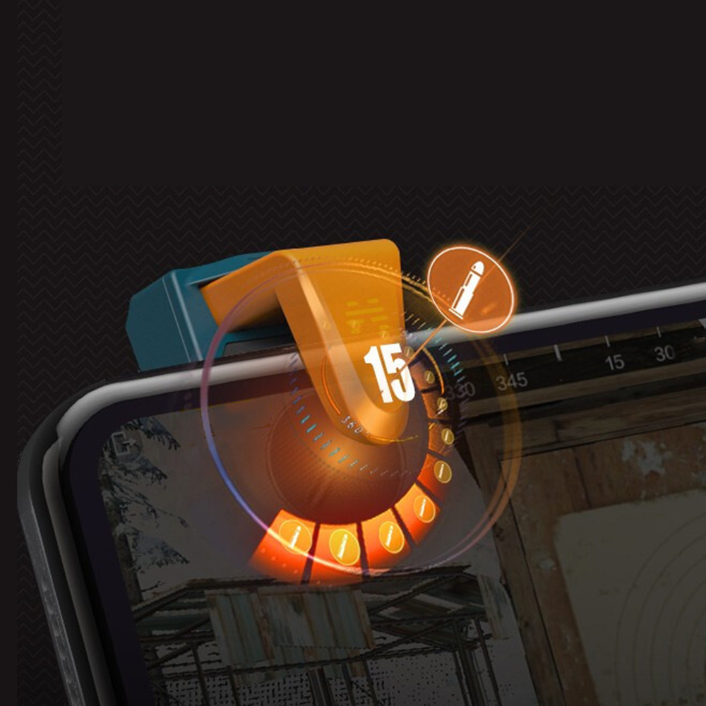 for PUBG Mobile Game 1s Shoot 15 Times Controller Joystick Shooter Button Trigger for iOS Android Phone Games