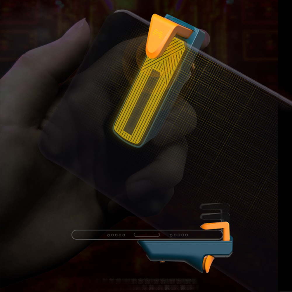 for PUBG Mobile Game 1s Shoot 15 Times Controller Joystick Shooter Button Trigger for iOS Android Phone Games