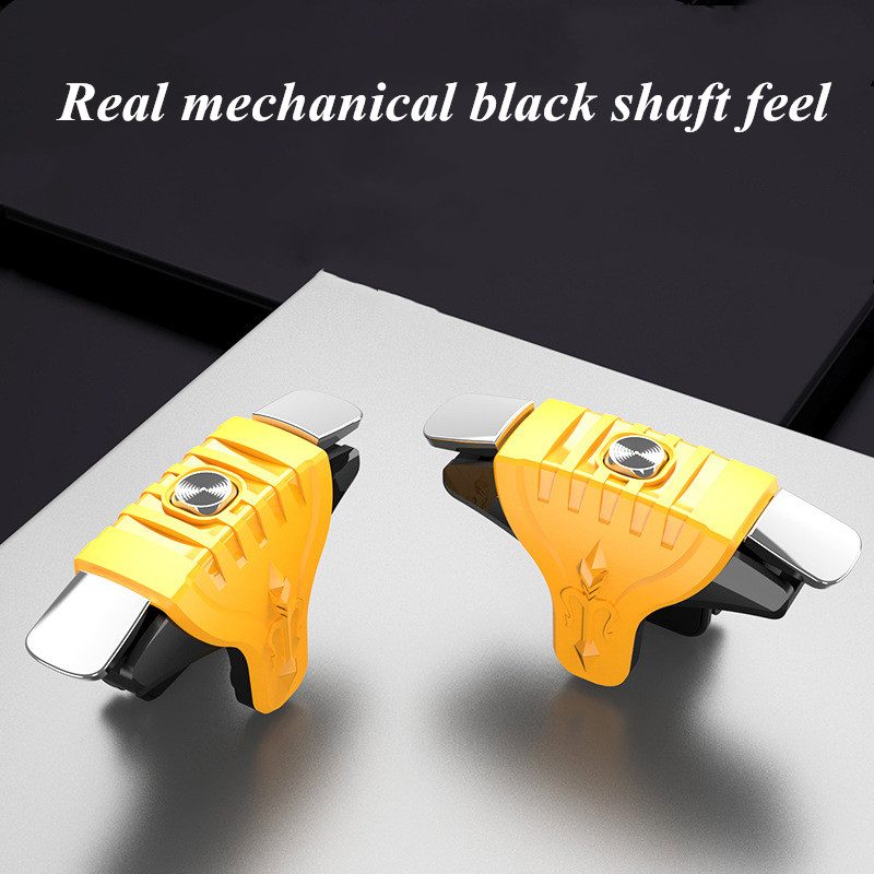 F01 Metal ABS Plastic Gamepad Controller Mobile Joystick Trigger Aim Shooting L1 R1 Key Button for Ios Android PUBG Game Handle