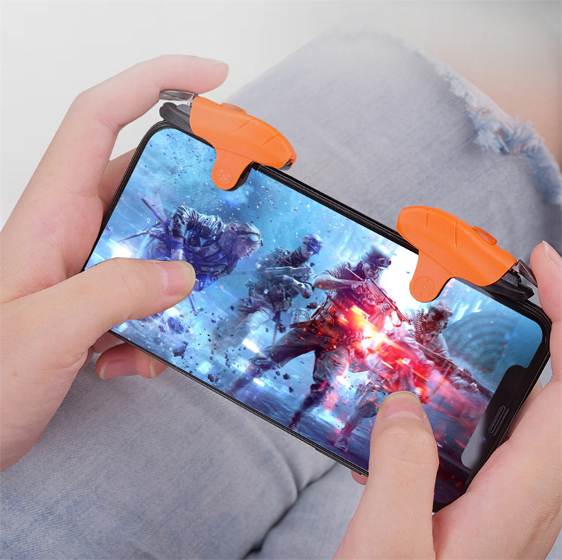 Mobil Gaming Joysticks Auto High Frequency Click for Android iOS Phone PUBG/Fortnite Mobile Trigger