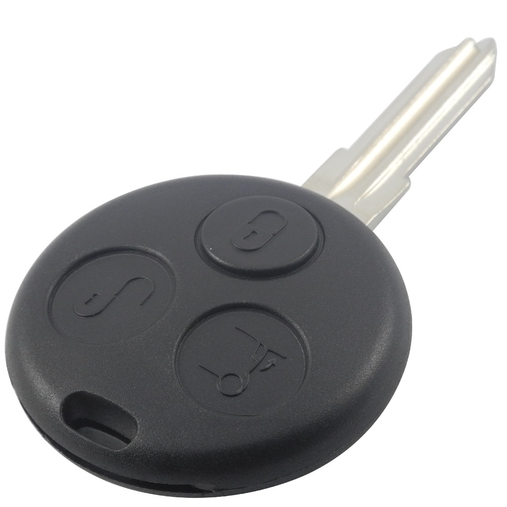 3 Buttons Uncut Blank Blade Car Key Case Shell Styling Cover For Benz Smart Car City Roadster Fortwo No Chip