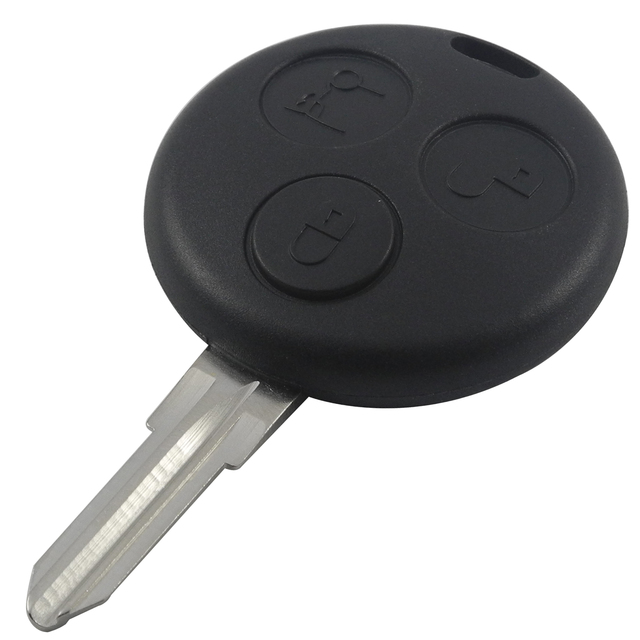 3 Buttons Uncut Blank Blade Car Key Case Shell Styling Cover For Benz Smart Car City Roadster Fortwo No Chip