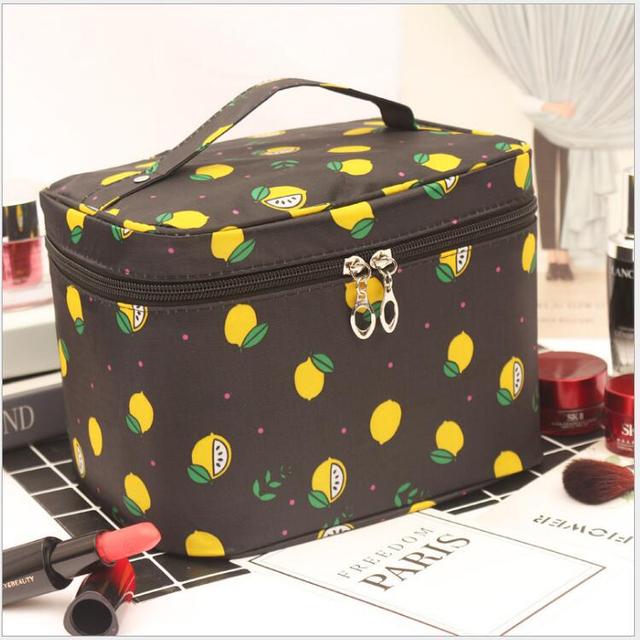 Travel Waterproof Portable Women Makeup Bag High Capacity Toiletries Organizer Storage Cosmetic Cases Zipper Wash Beauty Pouch