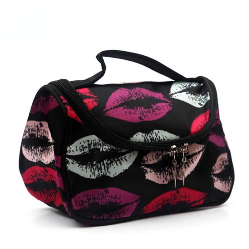 Fashion Women Lips Cosmetic Bag Large Travel Lady Makeup Bag Toiletry Bag Organizer Makeup Cases