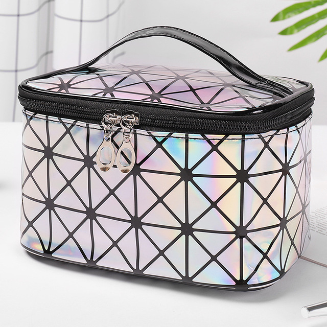 Multifunctional Women Cosmetic Bag Leather Travel Make Up Necessaries Organizer Zipper Makeup Case Pouch Toiletry Kit Bags