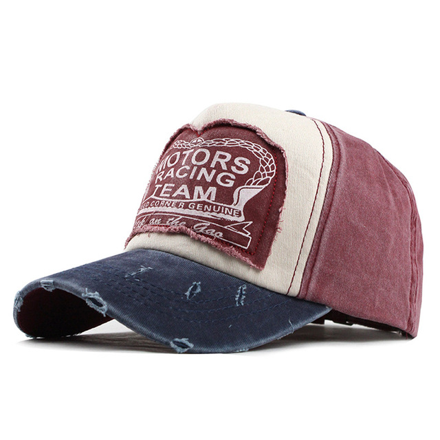 Classic Style New Unisex Women Men Summer Fashion Baseball Cap Cotton Motorcycle Cap Grinding Vintage Letter Print Sun Hat