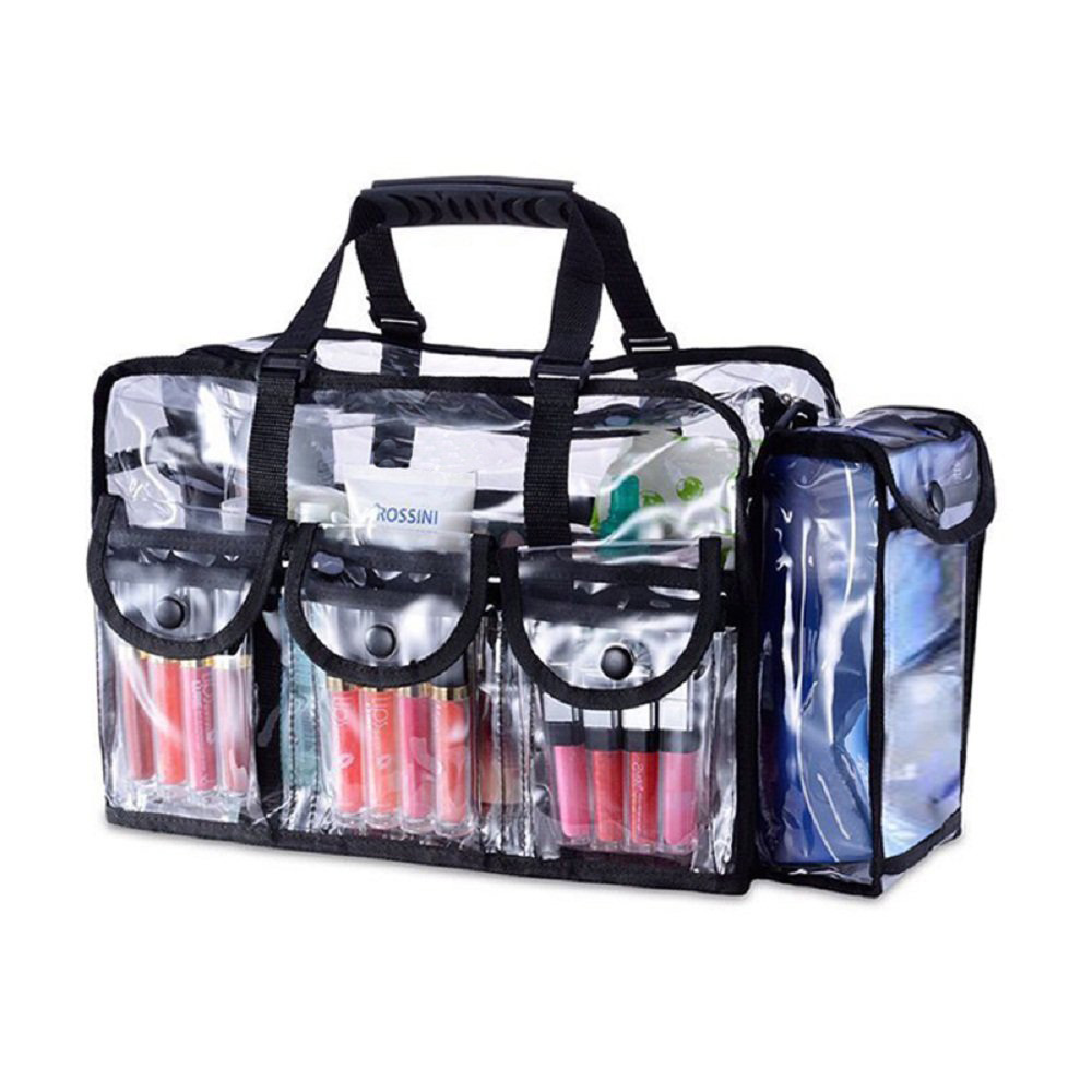 Men's Women's Cosmetic Bag Transparent Waterproof Large-Capacity Lipstick Toiletries Skin Care Products Organizer Makeup Bag