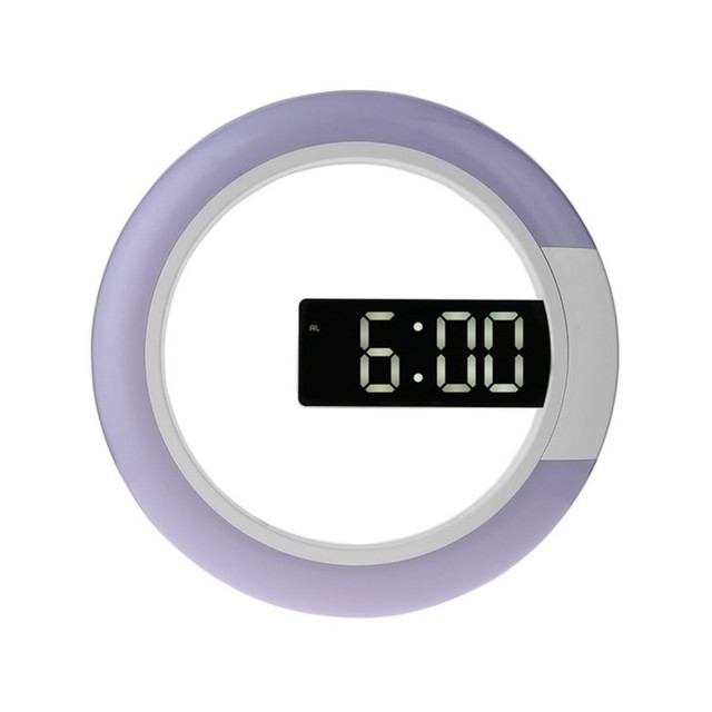 3D LED wall clock Digital Table Clock Alarm Mirror Hollow Wall Clock Modern Design Nightlight For Home Living Room Silent