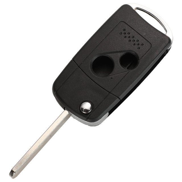 For Honda Accord Civic Pilot With Rubber pad 2 3 4 Buttons Refit Remote Flip Car Key Shell Case Fob Entry
