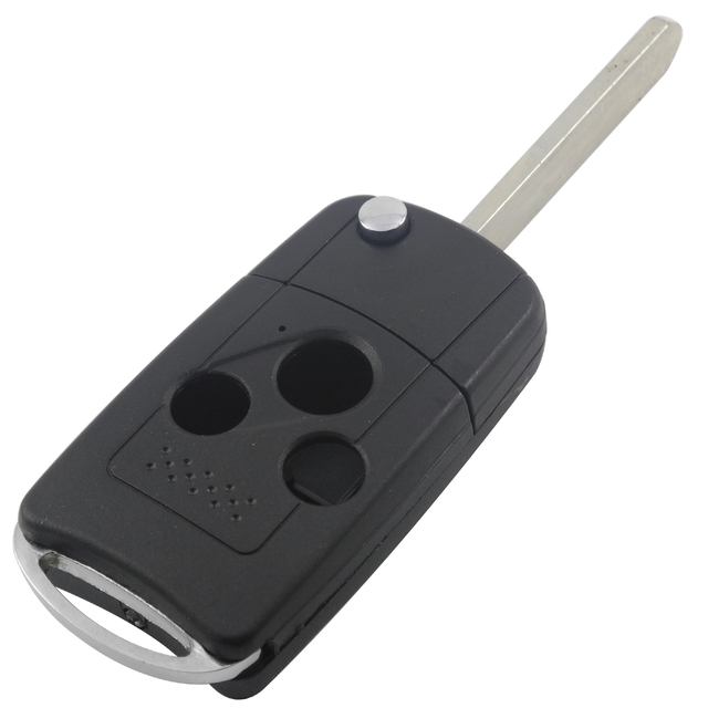 For Honda Accord Civic Pilot With Rubber pad 2 3 4 Buttons Refit Remote Flip Car Key Shell Case Fob Entry
