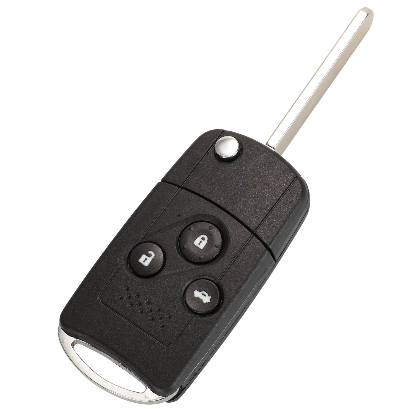 For Honda Accord Civic Pilot With Rubber pad 2 3 4 Buttons Refit Remote Flip Car Key Shell Case Fob Entry