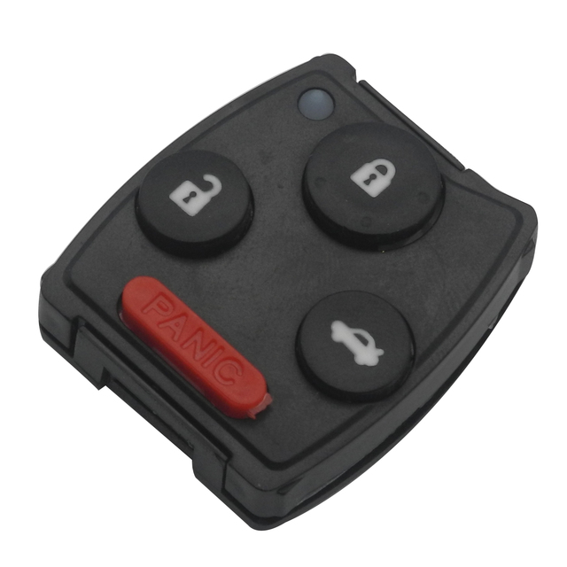 For Honda Accord Civic Pilot With Rubber pad 2 3 4 Buttons Refit Remote Flip Car Key Shell Case Fob Entry