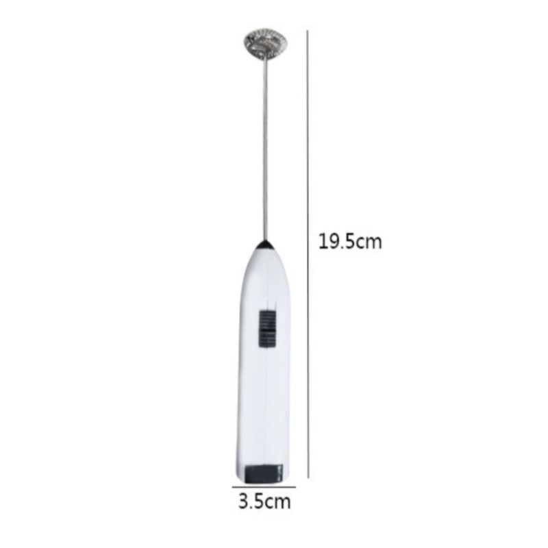 Mini Stainless Electric Handheld Egg Beater Household Kitchen Steel Coffee Milk Tea Blender Beat up the Cream Stirring
