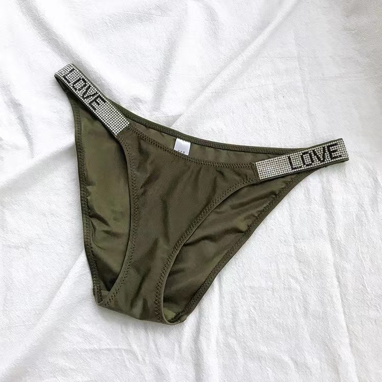 Comfort Ice Silk Seamless Panties Women G String Sexy Rhinestone Leopard Underwear Cotton Low Waist Fitness Lingerie T Thongs