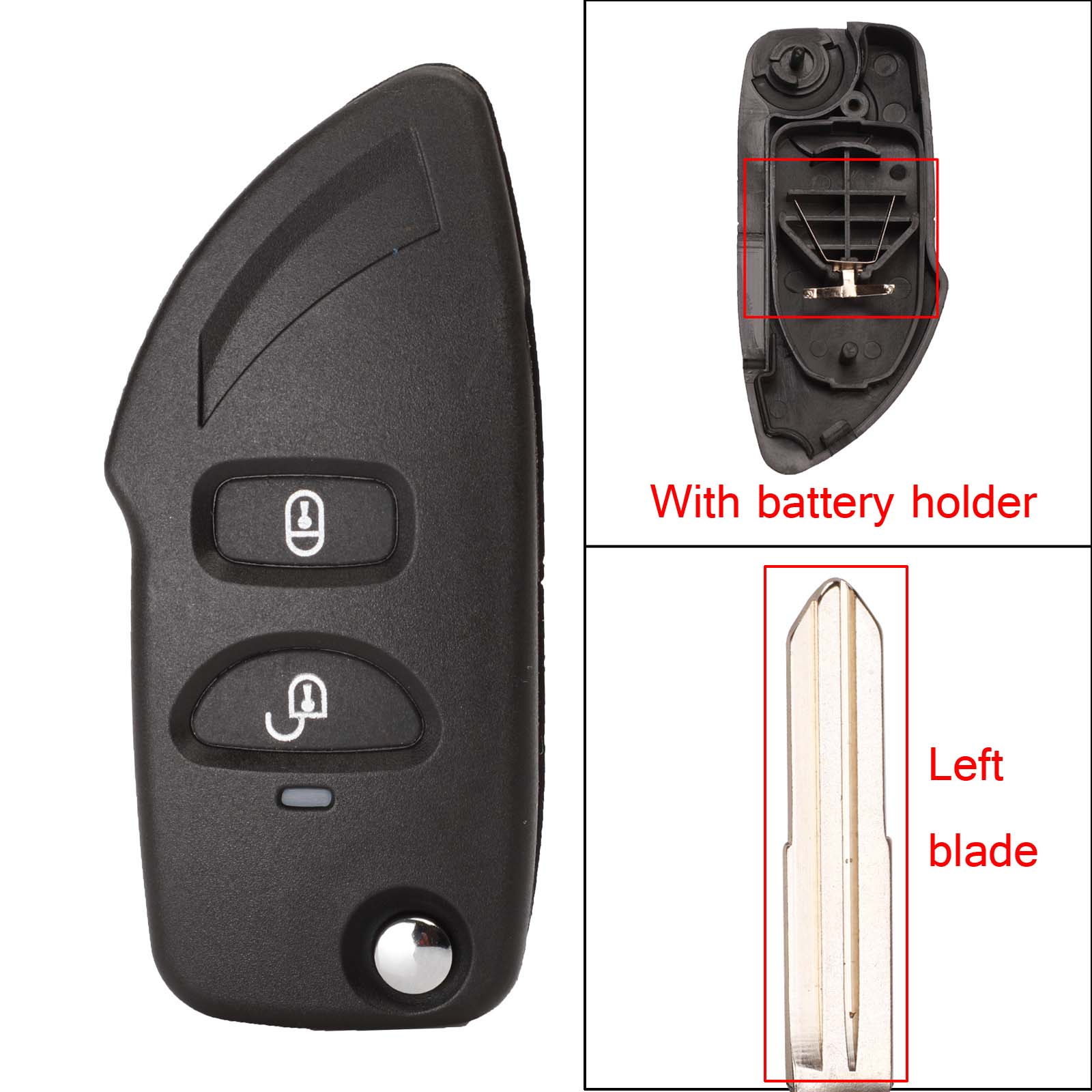 2ps Modified 2b Key Shell Case Cover For Hyundai Elantra Santa Fe Eagle Terracan Atos  Trajet Fit