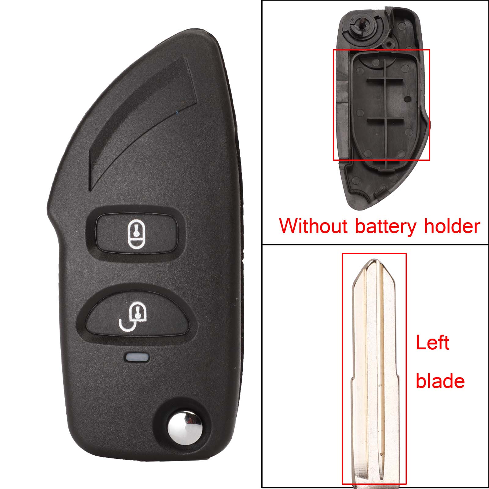 2ps Modified 2b Key Shell Case Cover For Hyundai Elantra Santa Fe Eagle Terracan Atos  Trajet Fit