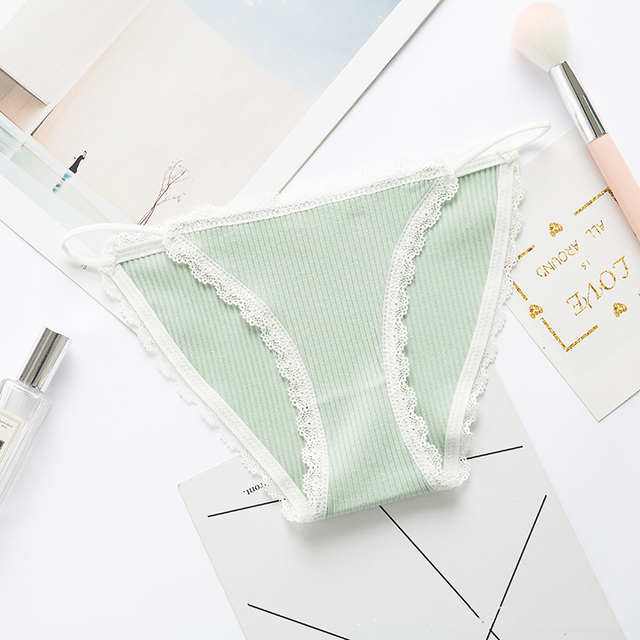 Sex Thong Sports Comfortable Briefs String Female Lingerie Simple Cotton Sexy Women Underwear Cute Lace Seamless Panties