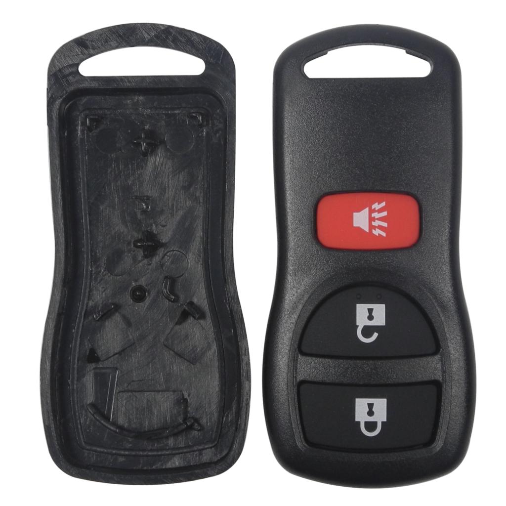 10pcs 3/4 Buttons Remote Entry Car Key Fob Shell Case Cover For Nissan Armada Xterra Pathfinder Frontier Quest Titan Murano