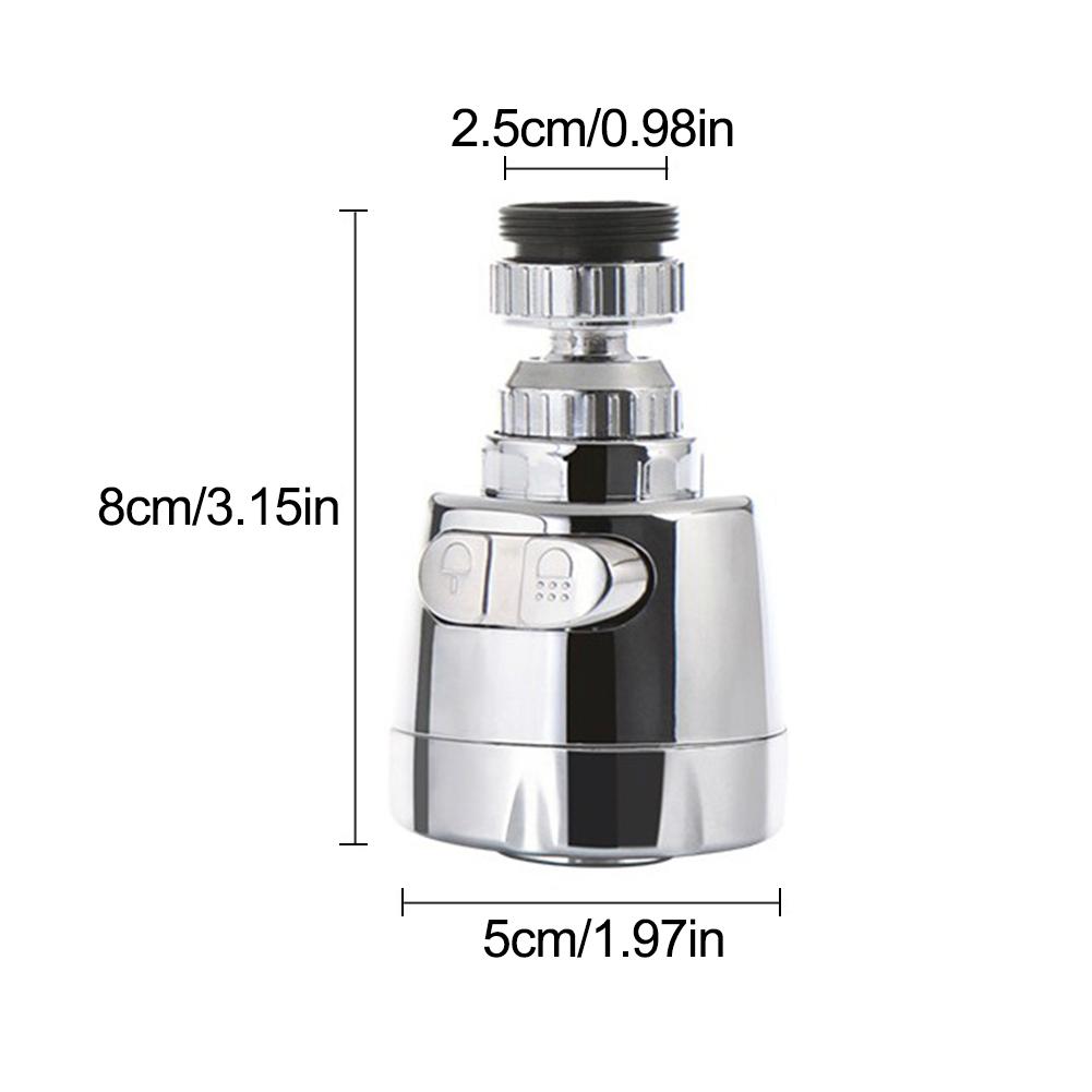360 rotate swivel faucet nozzle Stainless Steel Splash Proof kitchen Universal Tap Shower Water Rotatable Filter Sprayer Nozzle