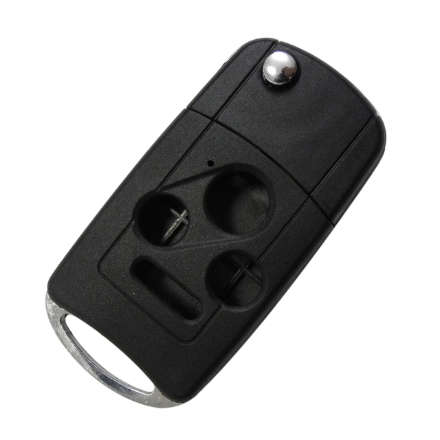 2pcs  2 3 4 Buttons Refit Remote Flip Car Key Shell Case Fob Entry For Honda Accord Civic Pilot 3 Button +Panic