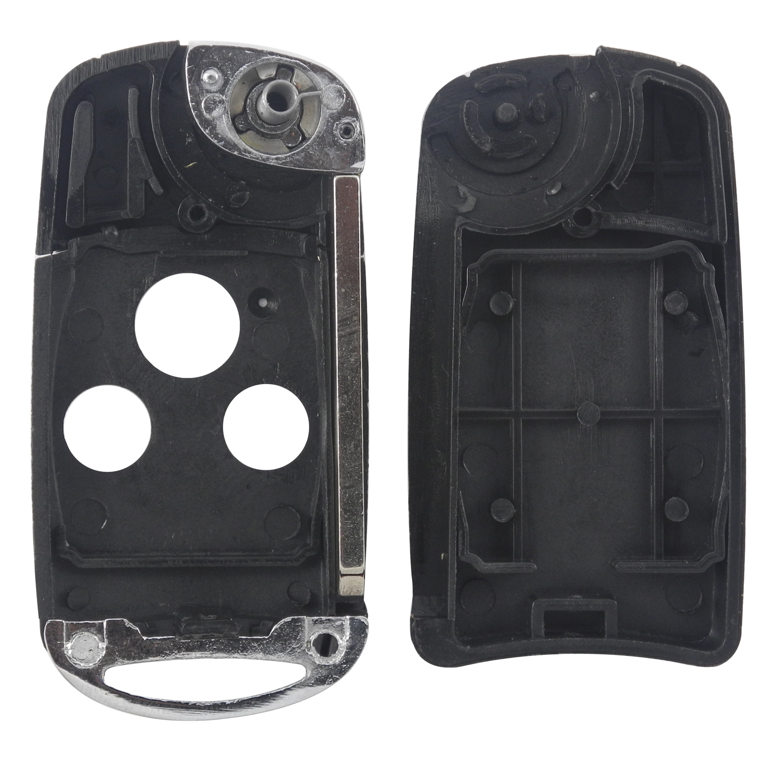 2pcs  2 3 4 Buttons Refit Remote Flip Car Key Shell Case Fob Entry For Honda Accord Civic Pilot 3 Button +Panic