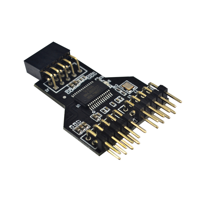 Motherboard USB 9Pin Interface Header Splitter 1 to 2 Extension Cable Adapter 9-Pin USB HUB USB 2.0 Connectors for RGB Bluetooth