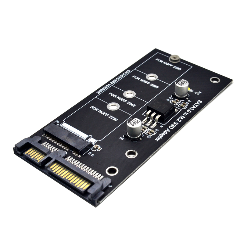 Add On Card NGFF M.2 Adapter M2 SATA3 Raiser M.2 to SATA Adapter SSD M2 to SATA Expansion Card B Key Suppor 30/42/60/80mm