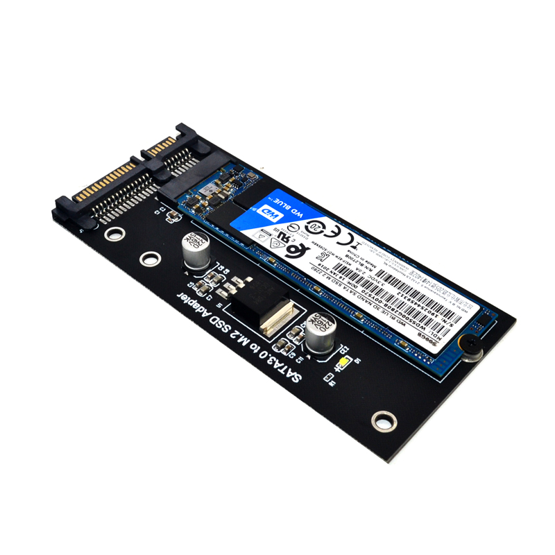 Add On Card NGFF M.2 Adapter M2 SATA3 Raiser M.2 to SATA Adapter SSD M2 to SATA Expansion Card B Key Suppor 30/42/60/80mm