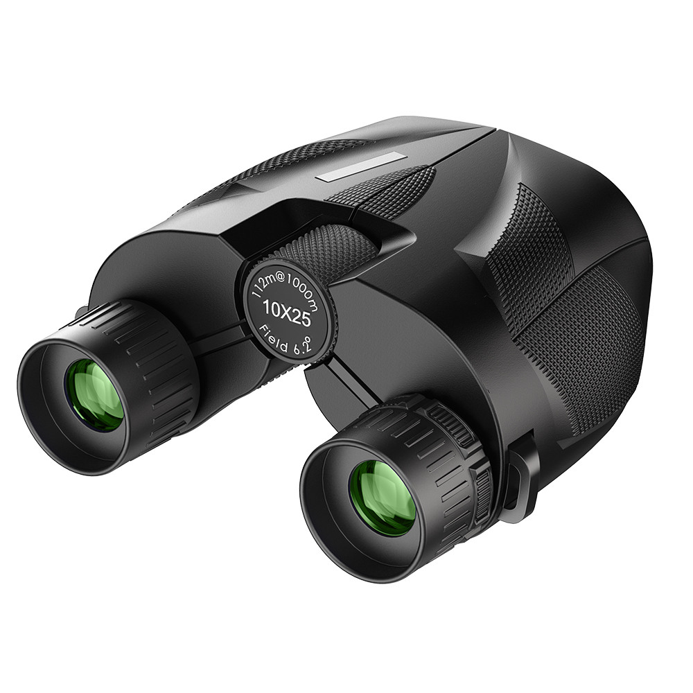 10X25 Compact Binoculars Telescope BAK4 FMC Lens Foldable Pocket Binoculars For Bird Watching Camping Hunting Tourism
