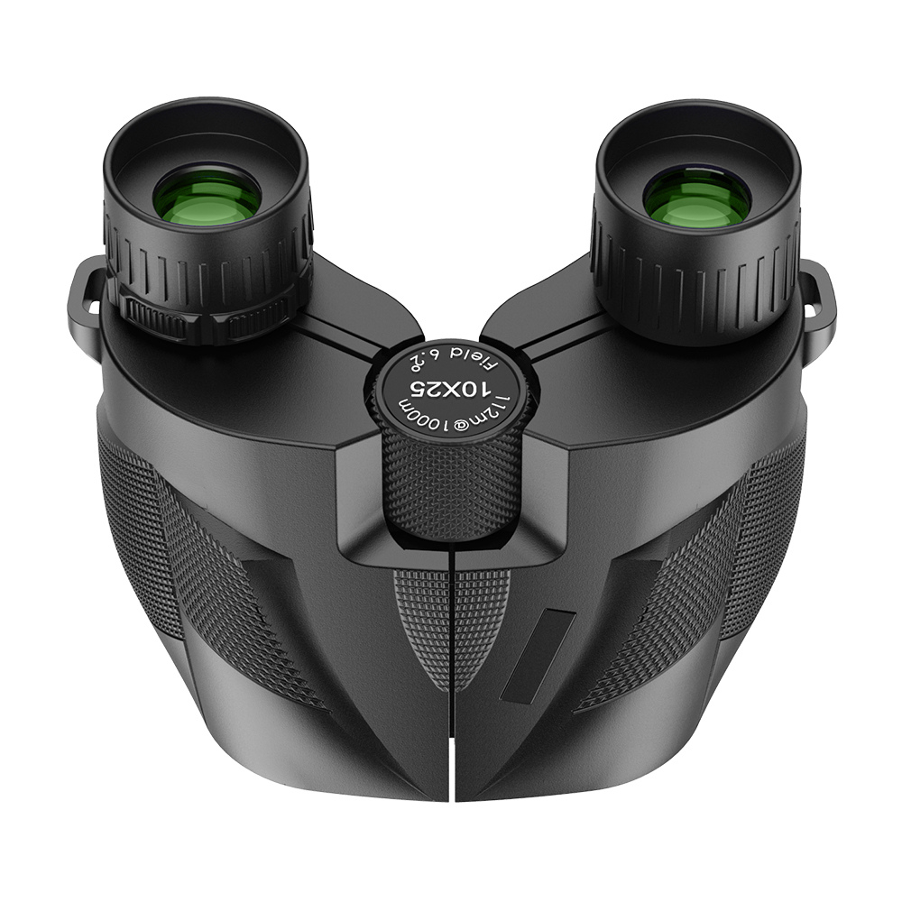 10X25 Compact Binoculars Telescope BAK4 FMC Lens Foldable Pocket Binoculars For Bird Watching Camping Hunting Tourism