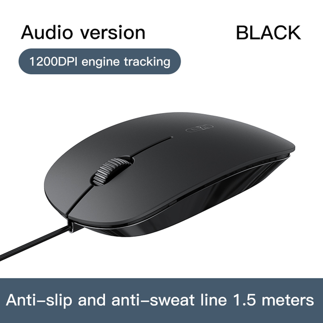 Wired Mouse 1200DPI Ergonomic Computer Mouses PC Sound Silent USB Optical Mice For Laptop Notebook Not Bluetooth Mouse