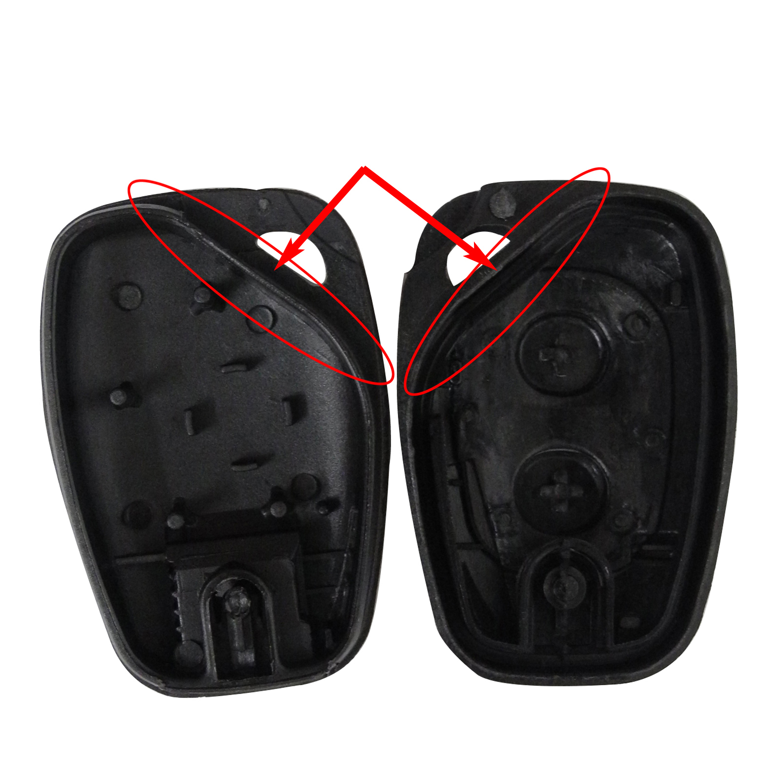 10pcs  2 Buttons Remote Uncut Blade Car Key Shell Cover For Renault Trafic Vauxhall Opel Vivaro Nissan Primastar Flip Fob