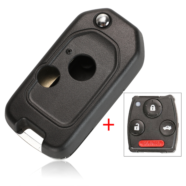 5PS Modified 2/3 Buttons Car Key For Honda Accord Pilot Cr-V Key Housing Civic Insight Ridgeline 2003-2013