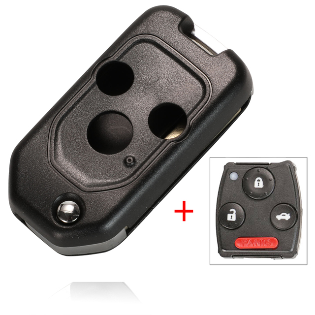 5PS Modified 2/3 Buttons Car Key For Honda Accord Pilot Cr-V Key Housing Civic Insight Ridgeline 2003-2013