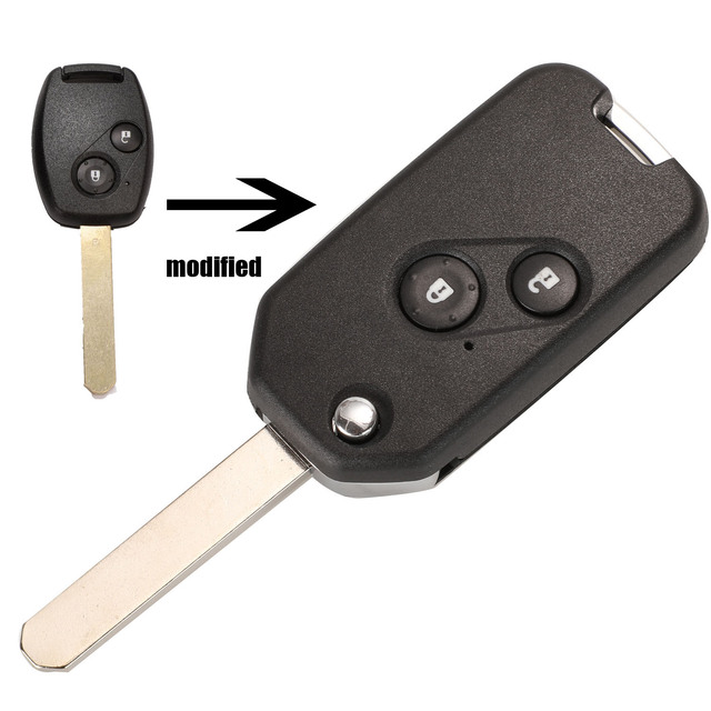 2ps 2/3/4 Buttons Folding Flip Remote Key Shell Cover For Honda Odyssey Rigeline Accord CRV Civic With Panic Buttons
