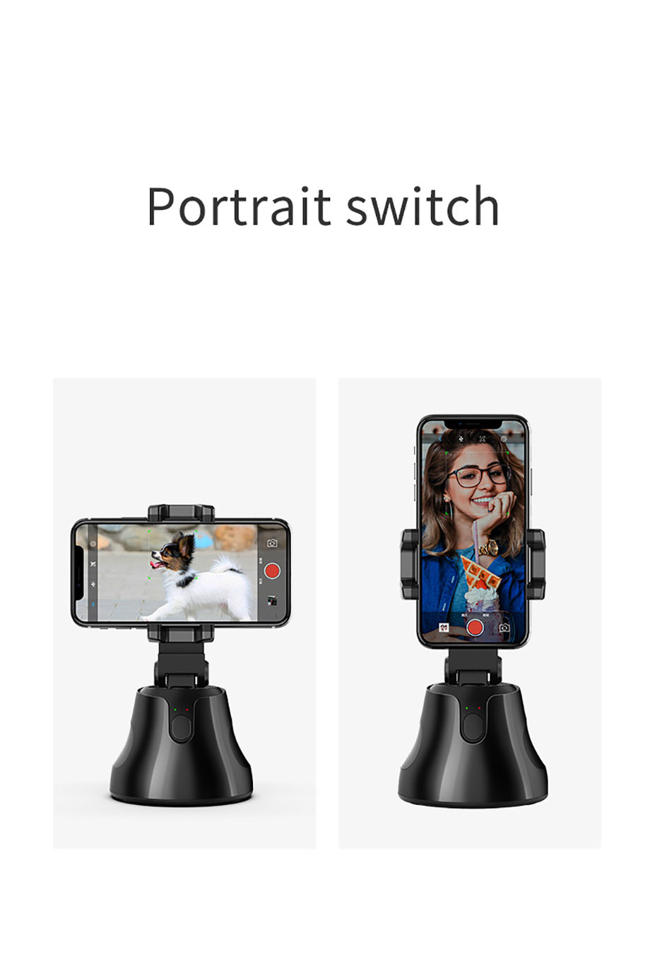 Flexible Selfie Stick Auto Smart Shooting Selfie Stick 360° Object Tracking All-in-one Rotation Face tripod Camera Phone Holder