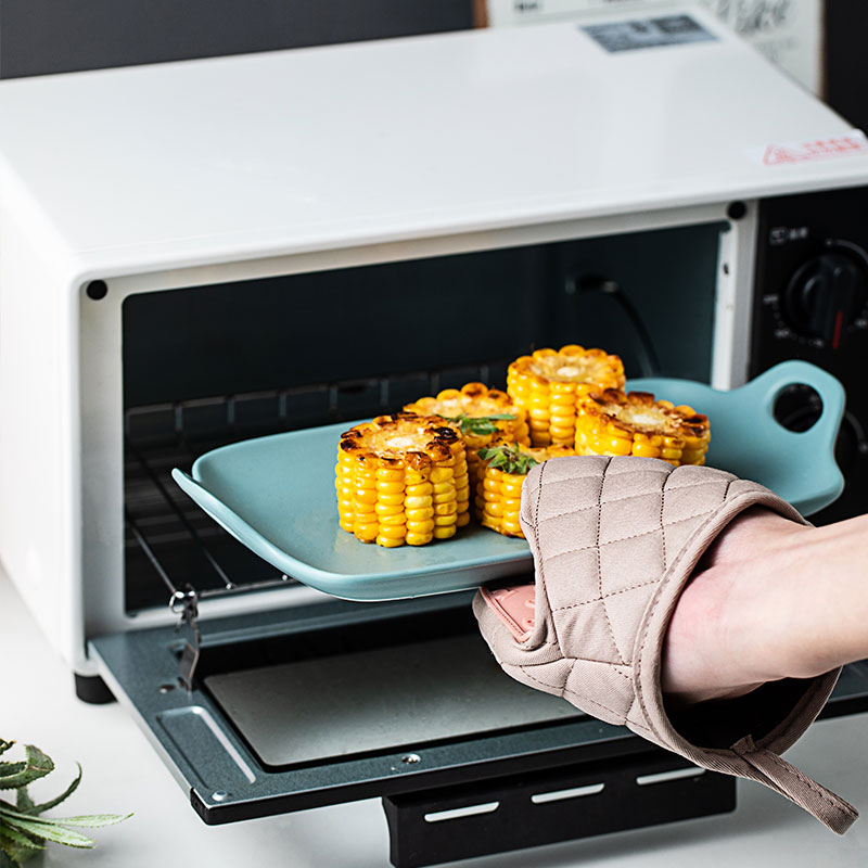 One Piece Silicone Anti-scalding Oven Gloves Mitts Kitchen Silicone Gloves Tray Dish Bowl Holder Baking Insulation Hand Clip