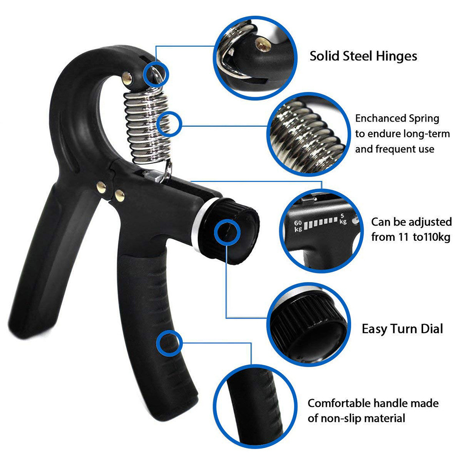 R-Type Spring Grip Professional Hand Strength Wrist Strength Arm Muscle Finger Rehabilitation Training Cross-Border Fitness Adju