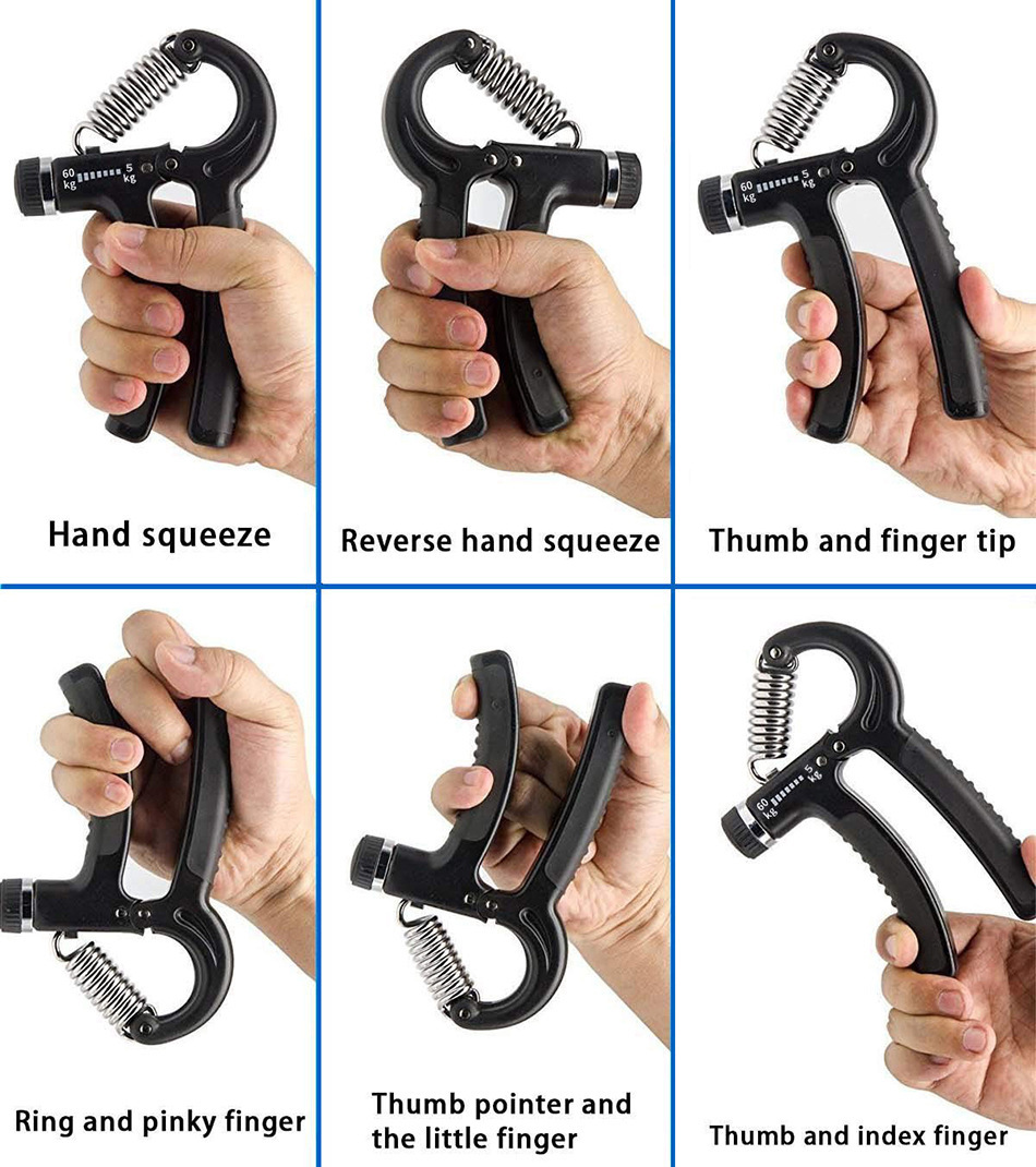 R-Type Spring Grip Professional Hand Strength Wrist Strength Arm Muscle Finger Rehabilitation Training Cross-Border Fitness Adju