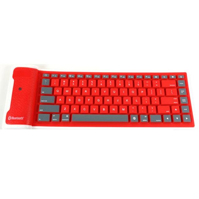 Wireless Bluetooth Keyboard Foldable Roll Up Silent Keypads Soft Silicone Flexible For Smart Phone Tablet Computer Peripherals