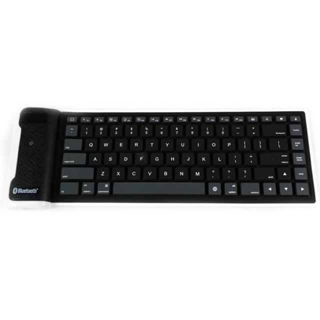 Wireless Bluetooth Keyboard Foldable Roll Up Silent Keypads Soft Silicone Flexible For Smart Phone Tablet Computer Peripherals