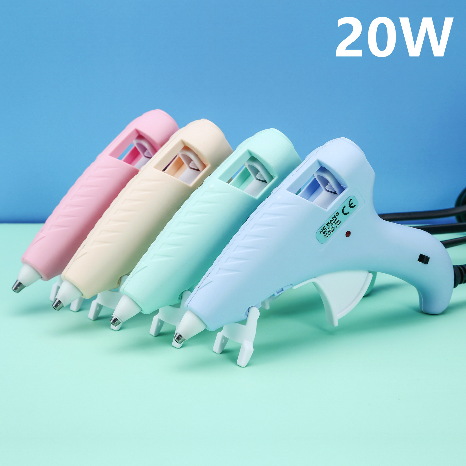 20W 4 Colors Macaron Hot Melt Glue Gun Handy Heater Silicone Mini Guns Armas Power Tools Home DIY Quick Repairs